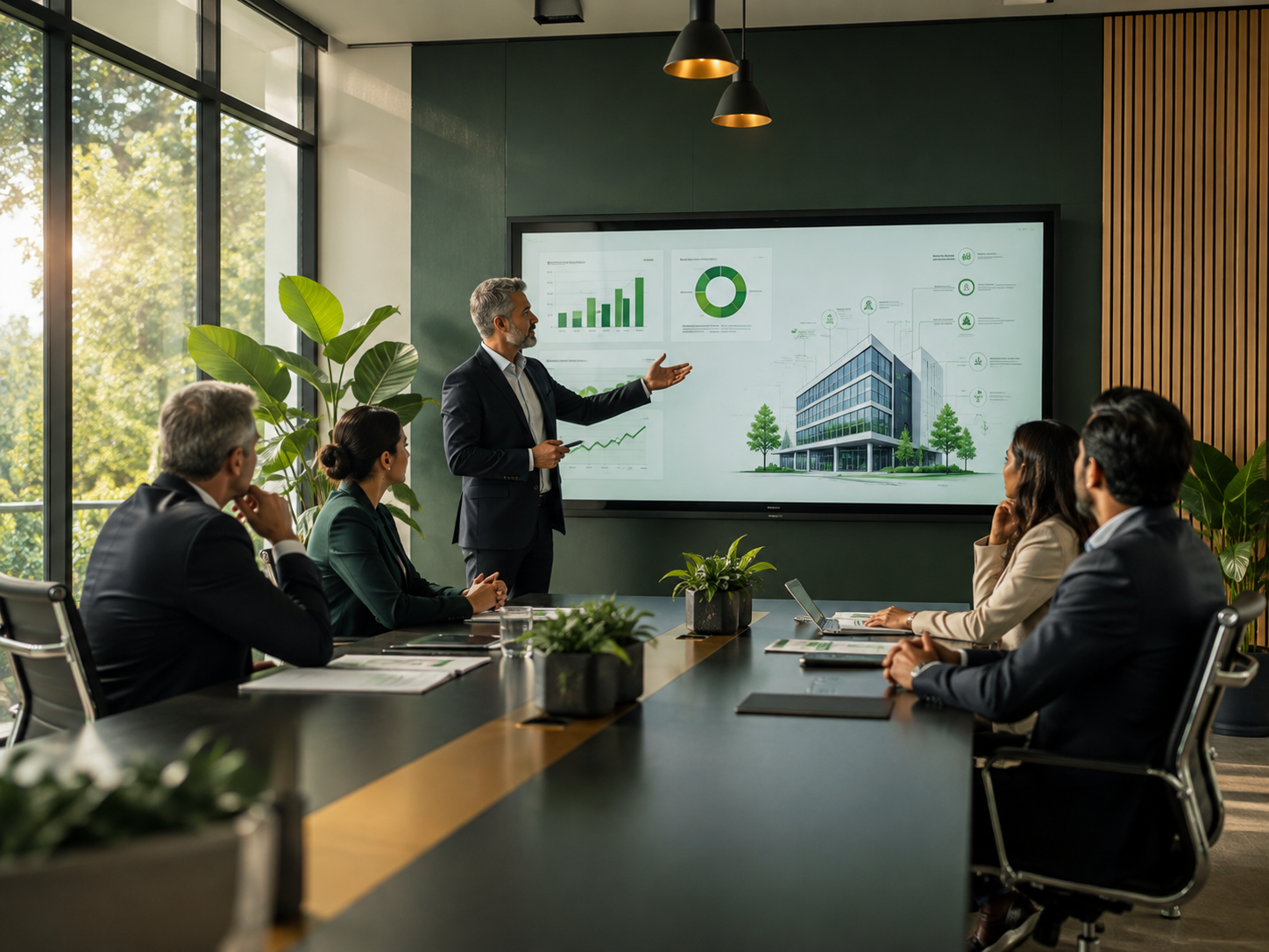 EPEX Technologies consulting team presenting energy and sustainability strategy
